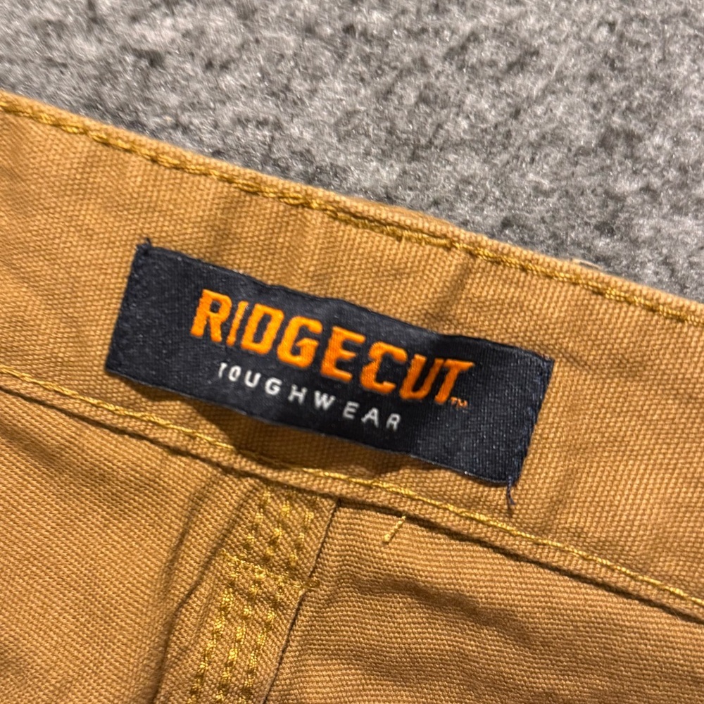 Ridgecut Toughwear Khaki Work Pants mens 42x30 brown stretch comfort - Picture 8 of 10